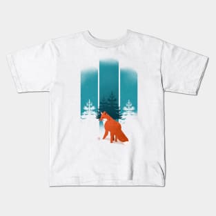 A FOX IN THE WILD Kids T-Shirt